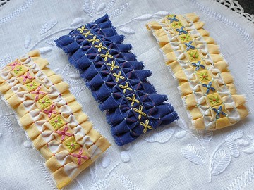 東歐民族風/皺摺繡/彈簧髮夾/A/B/C三款