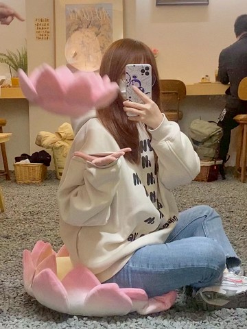 好運連連蓮花寶座創意沙發坐墊