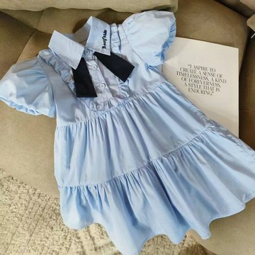Healthy baby 女童連衣裙夏季新款夏裝兒童裙子女孩學院風公主裙中大童裝潮 女童連衣裙 連身裙 裙子