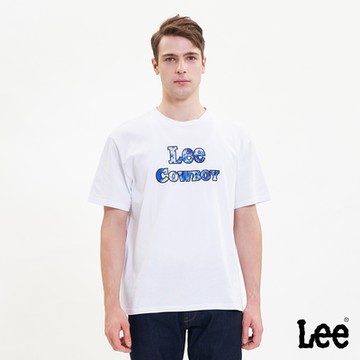 Lee 男款 LEE COWBOY短袖圓領T 白色｜101+