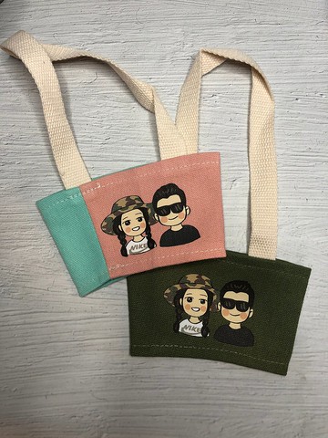 手繪我最親愛的你【客製化飲料提袋】 居家擺飾 實用紀念禮物