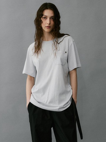 Eyelet Point Pocket T-shirt (2 Colors)