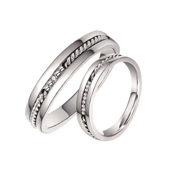 KOR蔻兒鑽石 編織愛情 結婚對戒/周年紀念對戒 鑽石戒指