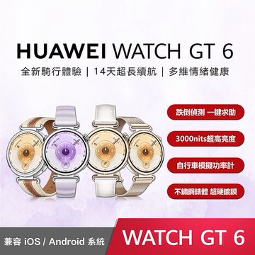 HUAWEI 華為 Watch GT6 41mm 運動智慧手錶流光紫