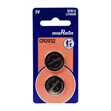 MuRata 村田CR 車用鈕扣電池 2入 /卡 CR2032｜領券最高折$220