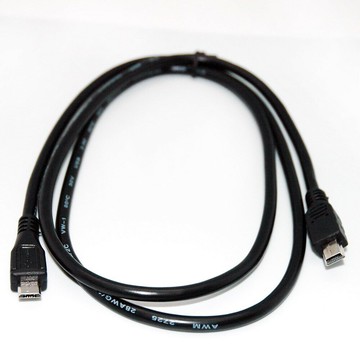 fujiei micro USB公-迷你USB高速傳輸線 1M  Mrco B對MINI 5PIN 適行車記錄器導航供電