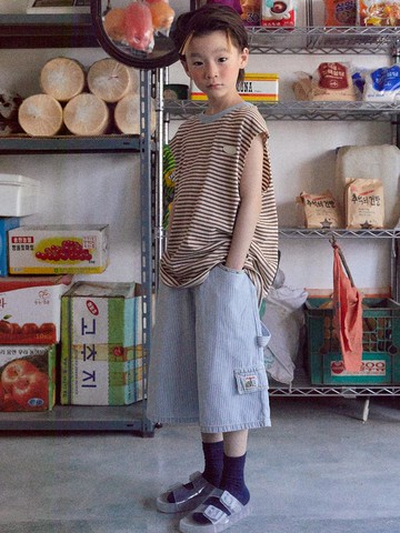 Denim Straight Bermuda Shorts (Size S-JL)