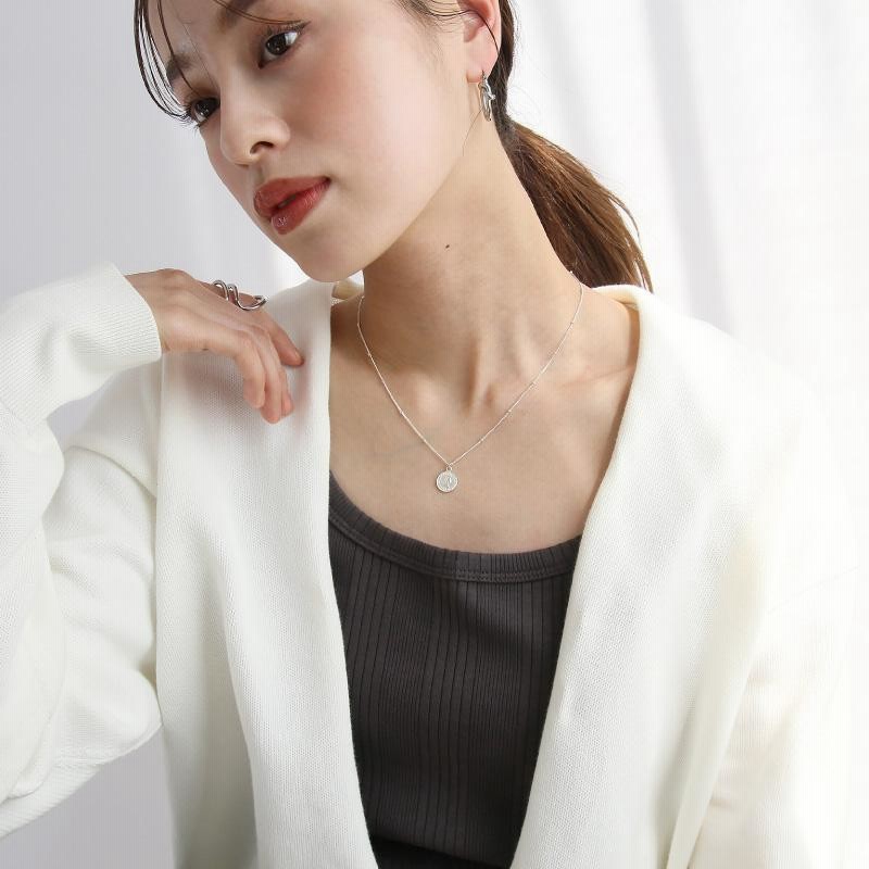 ネックレス レディース シルバー925 コインネックレス