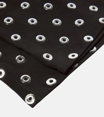 Alaïa Eyelet embellished jersey gloves