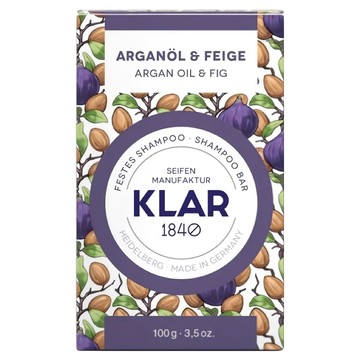 KLAR Seifen 修護潤澤植萃洗髮皂 摩洛哥堅果油&無花果 德國 乾性髮質適用  100g  1個