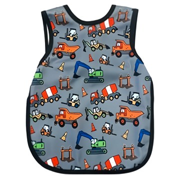 BAPRON BABY 圍兜 36公分 x 29.5公分  工程車  工程車車  1件