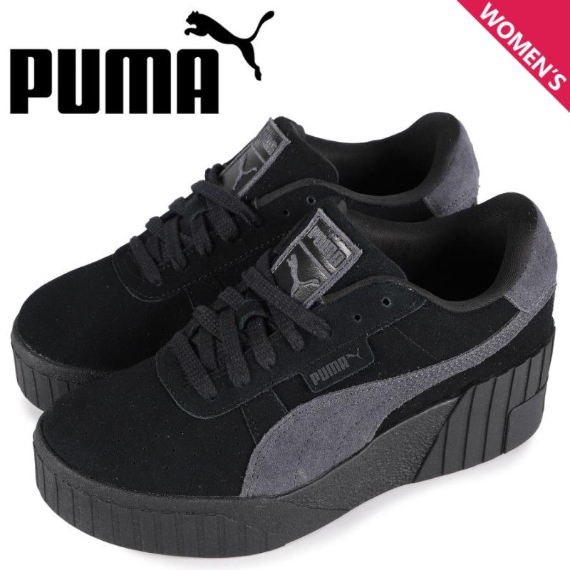 PUMA プーマ スニーカー カリ ウェッジ トーナル ウィメンズ レディース 厚底 CALI WEDGE TONAL WNS ブラック 黒  385248-03 | LINEブランドカタログ