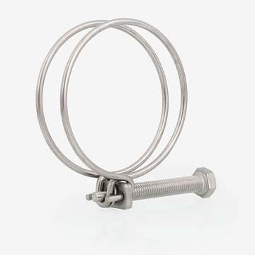 201不銹鋼鋼絲箍強力喉箍雙鋼絲管箍 鋼絲喉箍 橡膠管卡箍11-170