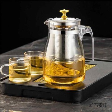 加厚玻璃茶壺飄逸壺家用花茶壺泡茶壺茶具茶杯套裝泡茶杯防爆水壺