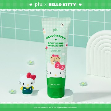 [HELLO KITTY] plu Body Scrub #Rosemary Herb 200g
