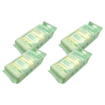 FAmILyLIFE 生活特厚抗菌超柔細濕巾迷你包8張 便攜抗菌 多用途清潔  8包  4袋  35g