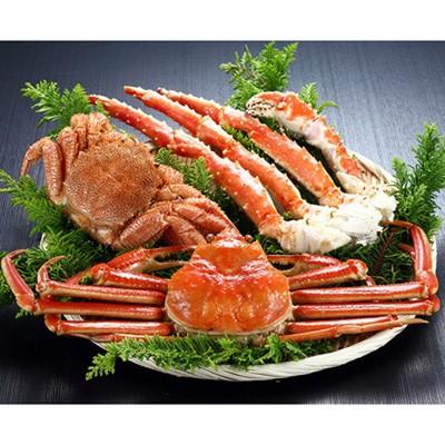 タラバガニ お取り寄せ 北海かにづくし タラバ肩脚 毛蟹 ずわい蟹の3点セット 送料無料 詰め合わせ ポイント消化