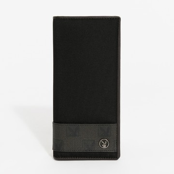 PLAYBOY - 翻蓋長夾  Classic Elegance系列 - 咖啡色/162-0313-60-3