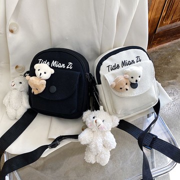 日係原宿 小方包 斜挎包 側背包 小斜挎包 單肩包 肩背包 學生帆佈小包 帆佈包 素色包