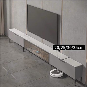 公司貨 免運 超薄電視櫃20厘米巖板極窄客廳現代小戶型落地櫃輕奢網紅矮櫃定制 快速發貨