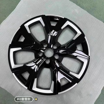 免運🛒22-26款寶馬i3輪轂蓋I3改裝黑武士輪轂蓋銀色黑色尾翼黑化運動
