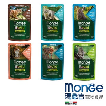 Monge瑪恩吉 真野無穀 主食貓餐包 85g 28包 貓餐包 主食餐包 貓用