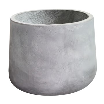 水滴形水泥盆  灰色  1個  36cm