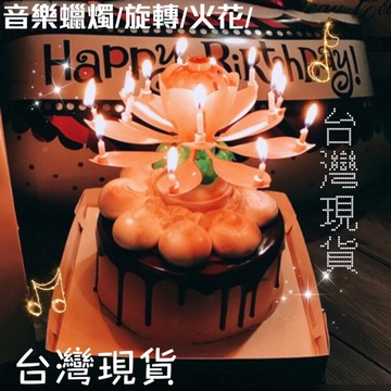 開發票！有隔日配送-新款14隻蠟燭！蓮花音樂蠟燭生日蠟燭 蓮花蠟燭 生日蛋糕 蓮花蠟燭 荷花蠟燭