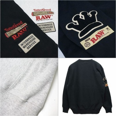 全2色 インターブリード INTERBREED × RAW クルースウェット