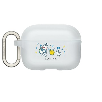 AirPods Pro 2 AirPods Case 透明 - 懶散兔與啾先生 Lazy Rabbit and Mr.Chu - music!