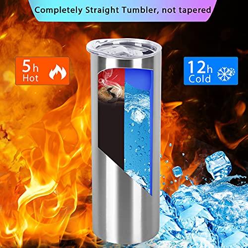 20 Oz Straight Skinny Tumbler Set  Stainless Steel Slim Skinny Trave 並行輸入