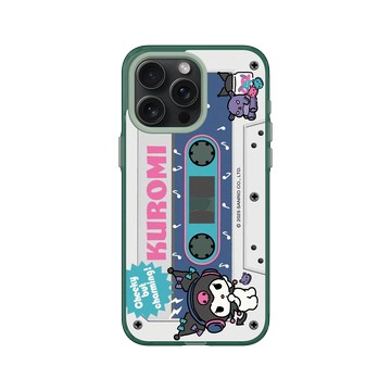 iPhone 15 Pro Max Clear 憂墨綠 - 三麗鷗-酷洛米 Kuromi - 復古錄音帶