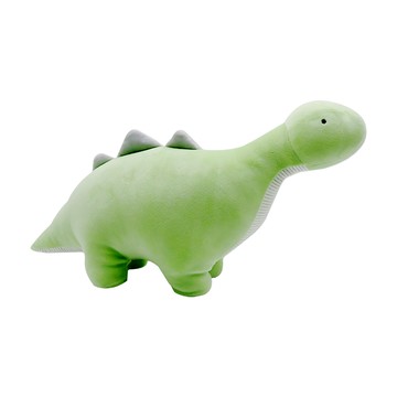 Dino Lab 軟Q安撫恐龍絨毛娃娃 腕龍寶寶  29cm  綠色  1個