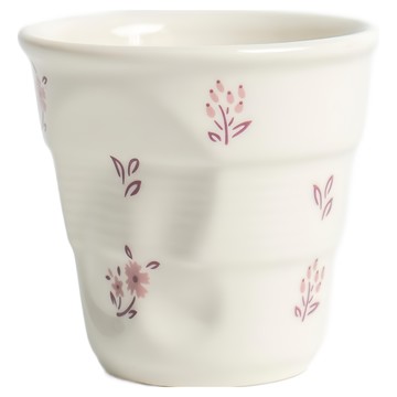 MYUMYU 沐慕家居 手捏陶瓷小水杯 200ml  1個  粉色碎花