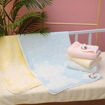 嬰兒浴巾牛奶棉嬰幼少兒被蓋毯幼兒園寶寶卡通嬰兒萌象浴巾
