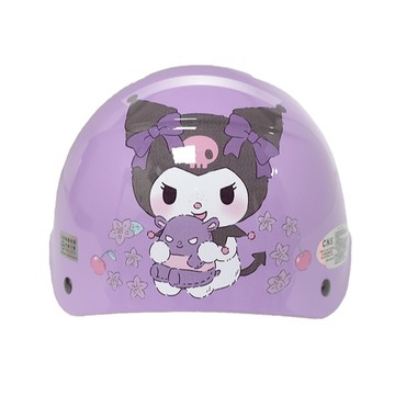 EVO 安全帽 CA-112 CA-116 蝴蝶結酷洛米 紫色 卡通圖案  兒童雪帽 半罩