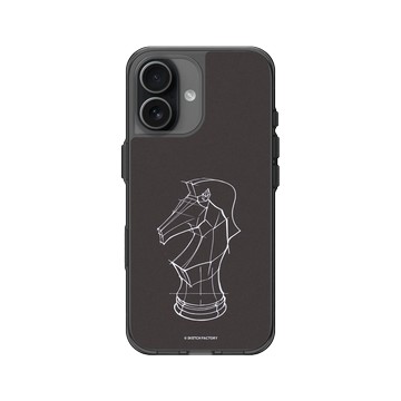 iPhone 17 Clear (相機按鈕) 酷墨灰 - Sketch Factory - 西洋棋