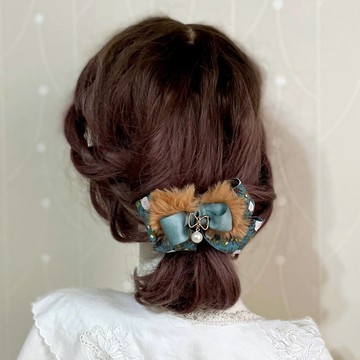 毛絨立體蝴蝶結香蕉夾 大腸圈髮圈鯊魚夾馬尾夾髮夾抓夾髮梳髮叉