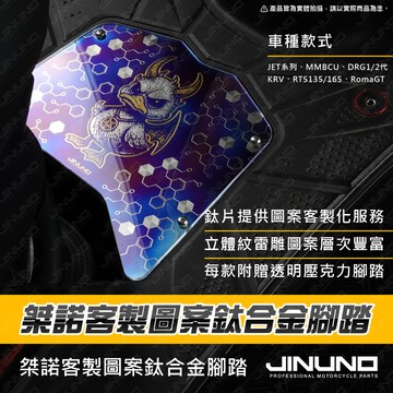 【工廠直營出貨】客製圖案鈦合金腳踏 客製化 鈦合金 腳踏板 壓克力腳踏 DRG KRV RTS MMBCU 預購
