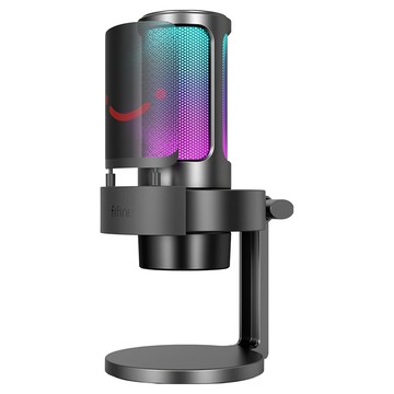 FIFINE A8 USB 心型指向電容式RGB麥克風  Black