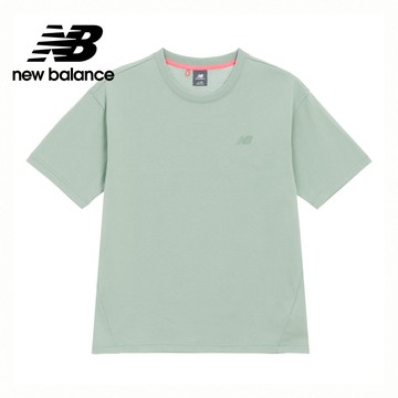 [New Balance]簡約風格短袖上衣_男性_綠色_NEF33231LGN