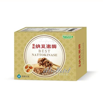 【原廠正貨】美國進口 金優納豆激酶軟膠囊 (100錠/盒)(買3送1)