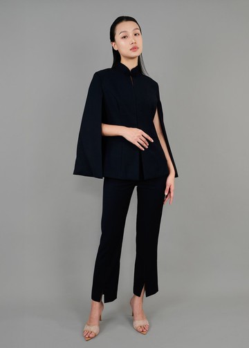 旗袍斗篷西裝外套 (深藍色) |香港設計