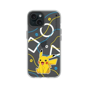 iPhone 15 Clear 透明 - 寶可夢 Pokemon - 幾何系列-皮卡丘