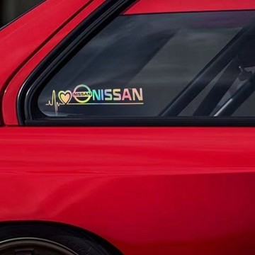 汽車鐳射三角窗貼紙一對裝 鐳射/反光白/兩款可選 後視鏡裝飾拉花貼紙 汽車反光貼花 側窗貼紙 個性創意車身裝飾