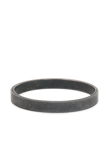 Parts of Four - Sistema oxidised-finish bangle - unisex - Oxidised Sterling Silver - L - Grey
