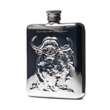 Grand Manner  堅毅 不銹鋼隨身酒壺（不鏽鋼金屬復古造型威士忌酒瓶 攜帶式小酒壺小酒瓶烈酒瓶烈酒壺 威士忌壺