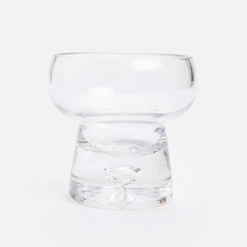 克萊歐造型透明玻璃花器10.5cm 缽型