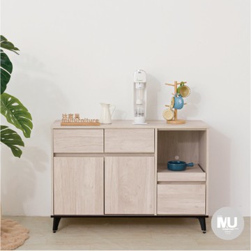 沐家具 mufurniture 台灣製造 Light 現代風 4尺餐櫃下座