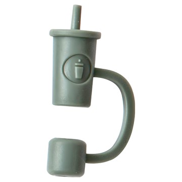 Oolab 良杯製所 Oolab杯款矽膠防塵 細 吸管蓋 軍綠色  1個  1個